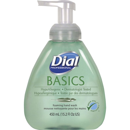 Dial Foaming Hand Soap, Hypoallergenic, Pump, 15.2oz., GN DIA98609